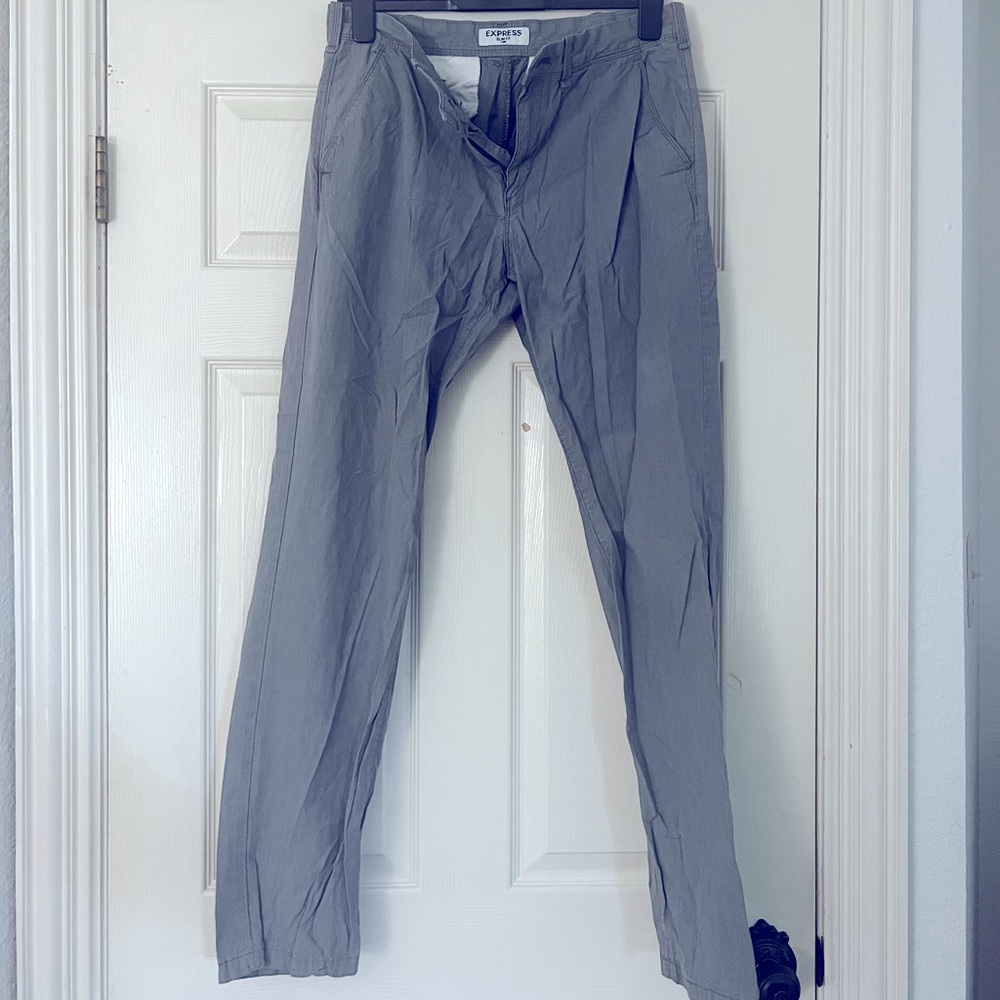 Gray Checkered Pants